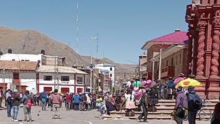 Pacientes afectados al tercer día de protesta en Huancavelica