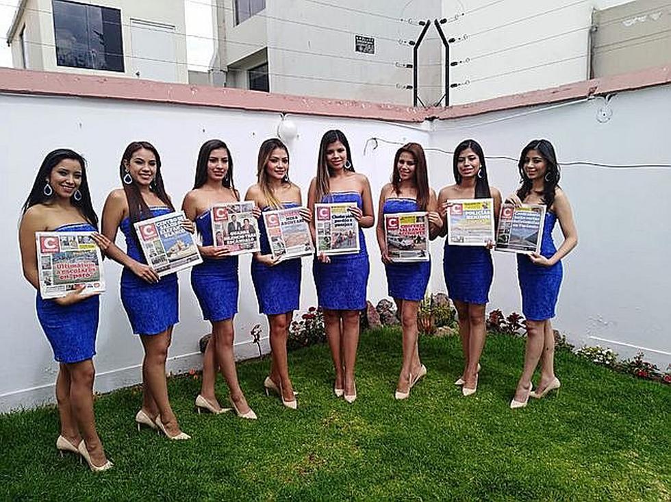 Candidatas a Reina de Arequipa visitaron instalaciones de Diario Correo