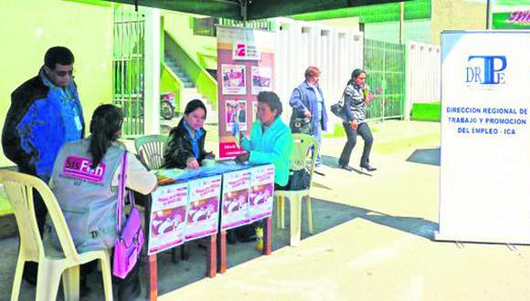 Feria Laboral en Pisco ofertará 300 puestos