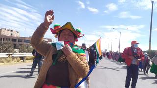 Pobladores de la cuenca Coata protestan y bloquean carretera Juliaca-Puno