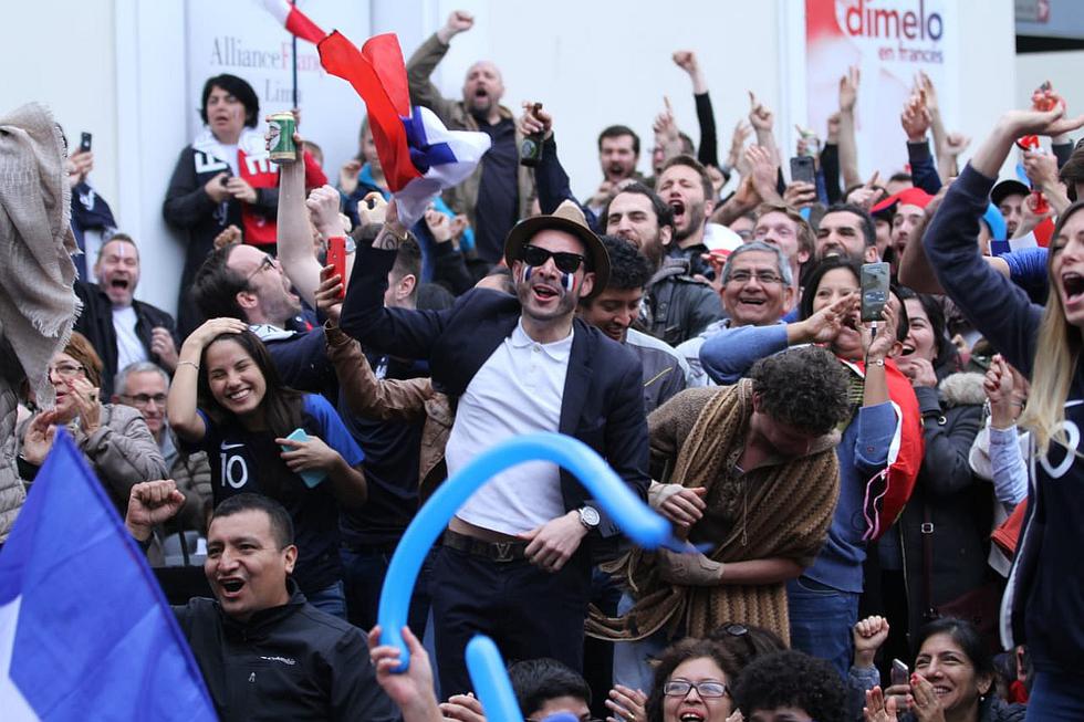 Así celebraron los franceses en Lima los goles de su selección (FOTOS y VIDEO)