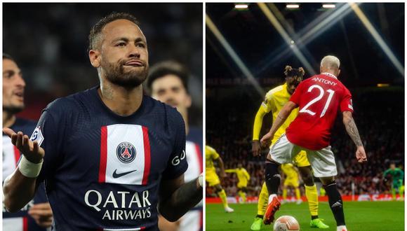 Neymar respalda a Antony por sus lujos durante un partido. (Foto: EFE/Composición)