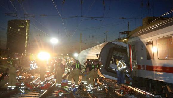Decenas de heridos en choque de trenes en Alemania