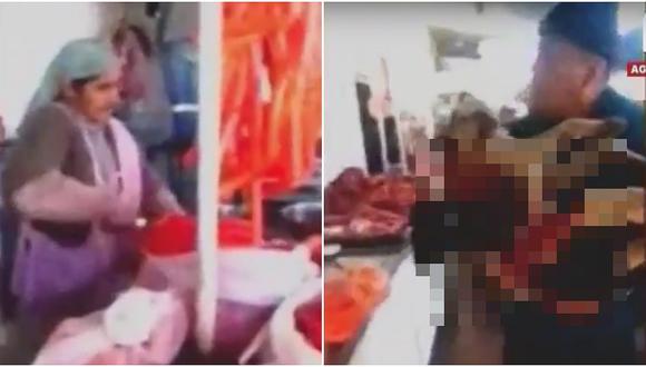 Mujer es enviada a la cárcel por matar a perro que intentó robarle un pedazo de carne (VIDEO)