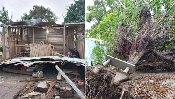 Casas afectadas por fuertes lluvias en Pucallpa. Foto: Municipalidad Provincial de Coronel Portillo