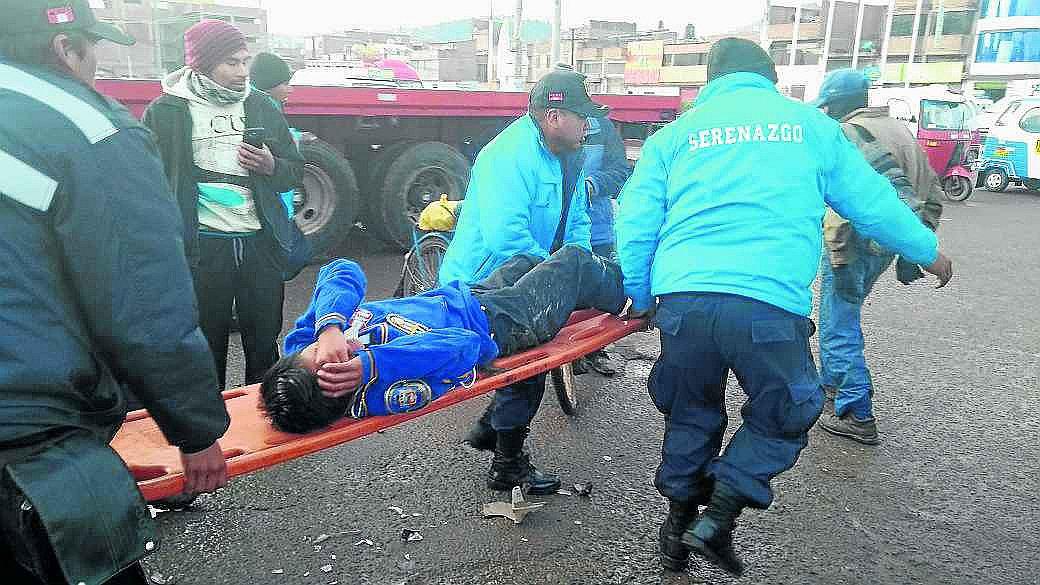 Policías escolares sufrieron accidente