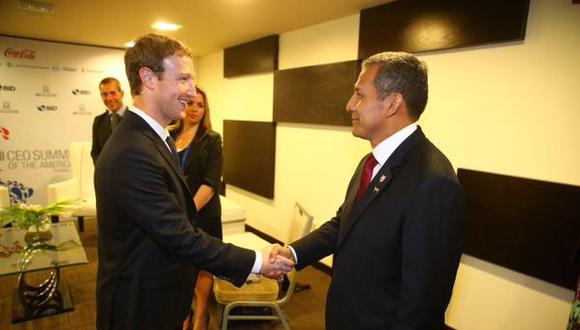 Cumbre de las Américas: Ollanta Humala se reúne con Mark Zuckerberg