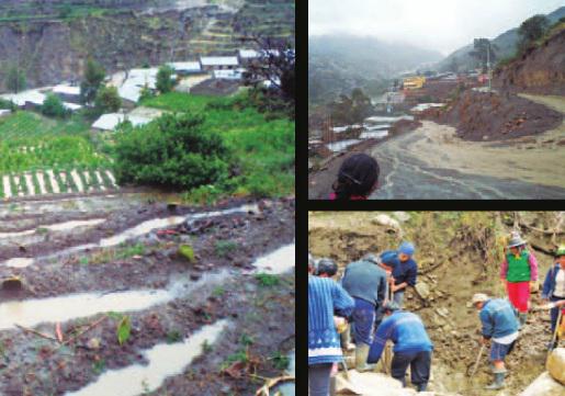 Huaico afecta distrito de Yunga