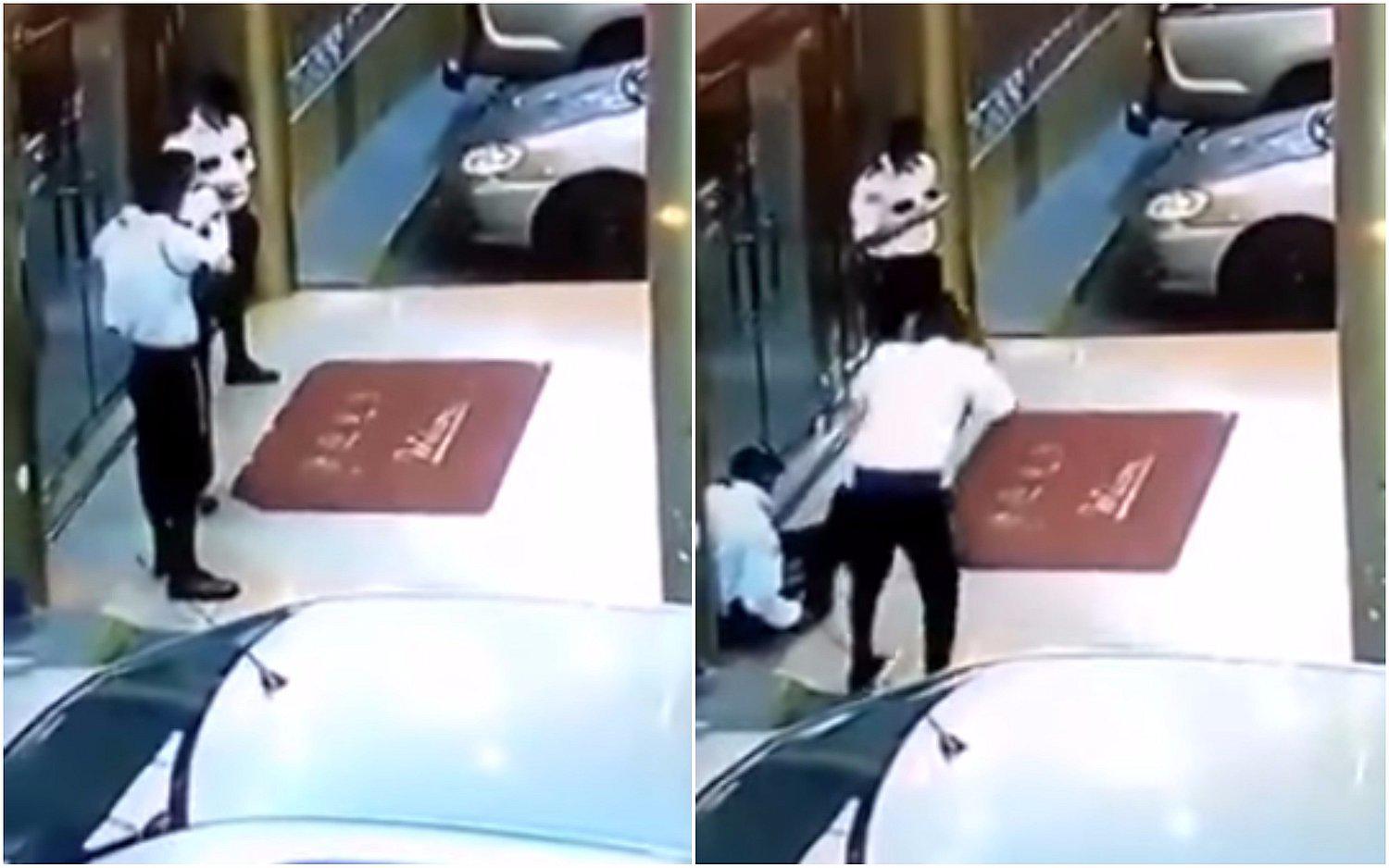 YouTube: Guardia bromeaba con su rifle y por accidente disparó a compañero (VIDEO)