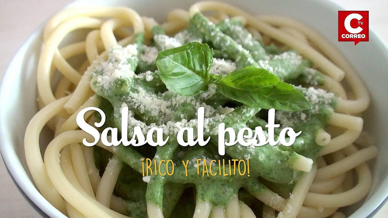 ​Rico y facilito: tallarines en salsa al pesto en dos pasos (VIDEO)