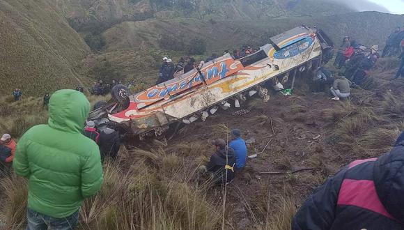 Fatal accidente en carretera boliviana de Cochabamba dejó al menos 11 muertos. (Foto: Twitter)