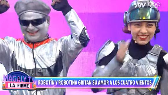 ‘Robotín’ y ‘Robotina' formalizan su amor. (Foto: Captura Magaly TV: La Firme).