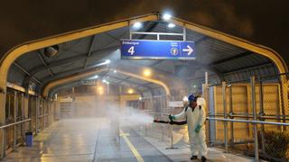 Estaciones Naranjal, Matellini y Javier Prado fueron fumigadas para prevenir contagio de coronavirus (FOTOS)