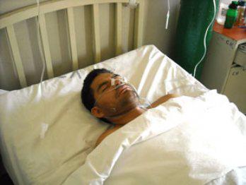 Curandero se salvó de milagro y está internado en el hospital