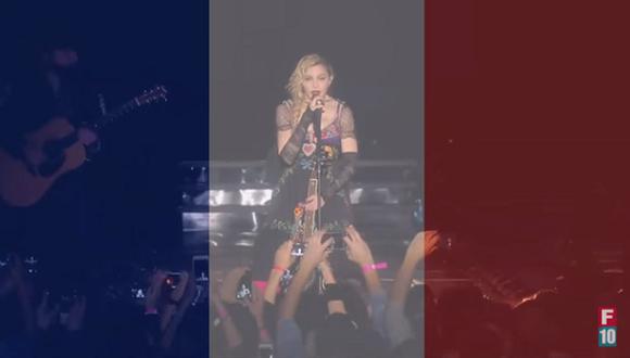 YouTube: ​Madonna llora durante concierto por víctimas de París