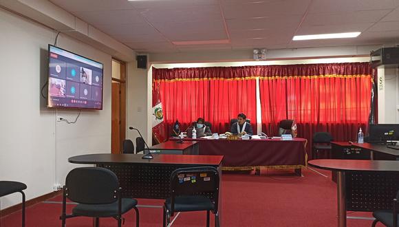 Audiencia del Colegiado de la Corte Superior de Justicia de Huancavelica.