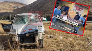 Jauja: Minivan se despista, aplasta a agricultora y pasajera muere en hospital
