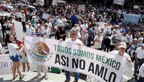 Miles de personas marchan contra el gobierno de López Obrador 