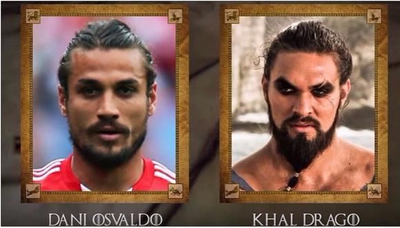 ​Game of Thrones: futbolistas idénticos a personajes de la serie [VIDEO]