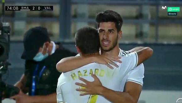 Real Madrid vs. Valencia: el golazo de Marco Asensio para el 2-0 de los blancos.