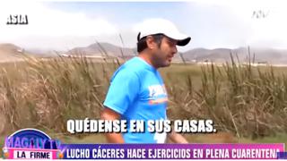 Lucho Cáceres sale a correr pese a cuarentena por coronavirus (VIDEO)