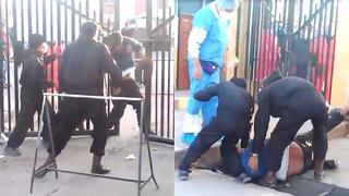 Desalojan violentamente a familiar de paciente internado con COVID-19 en Cusco (VIDEO)
