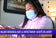 “Temo morir”: Mujer denuncia que le aplicaron aceite de avión y empezó a sentir malestares un mes después (VIDEO) 