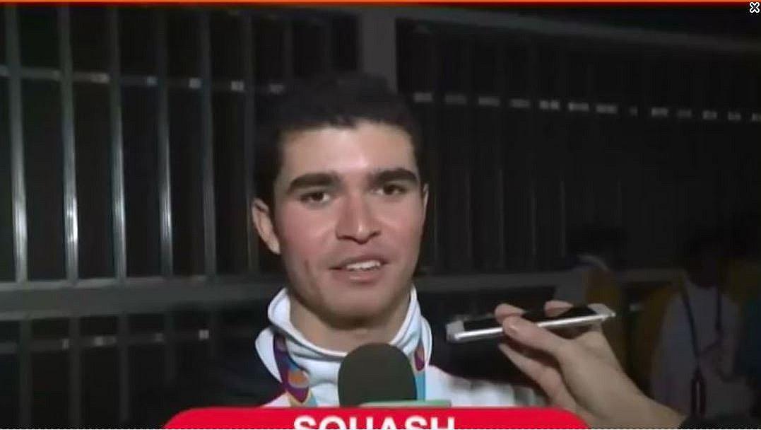Diego Elías tras ganar el oro en Squash en Lima 2019: "Estoy feliz y le dedico el triunfo a todo el Perú"
