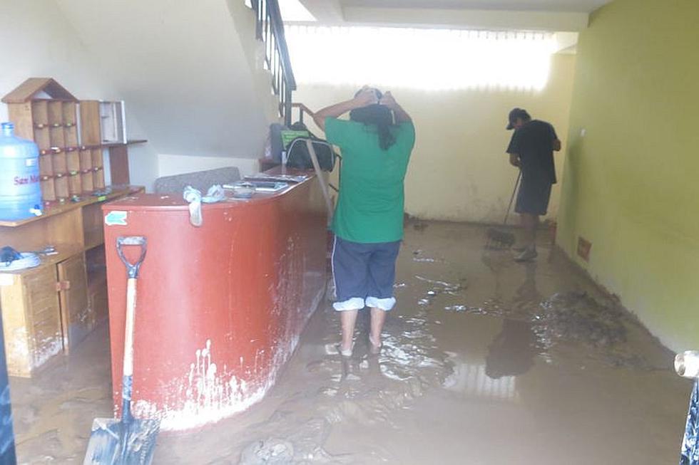 Baños termales de Calientes afectado por huaico