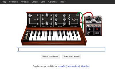 Google homenajea al inventor del sintetizador con un doodle interactivo