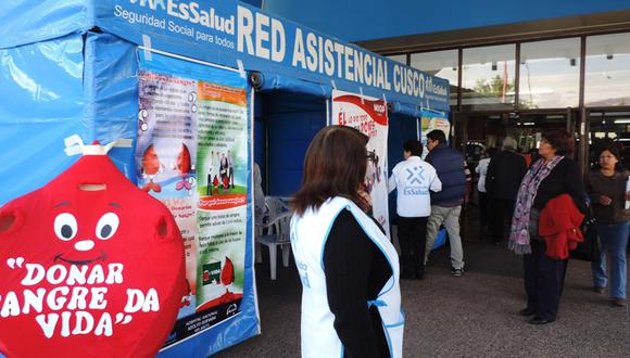 EsSalud Cusco impulsa campaña de donación de sangre
