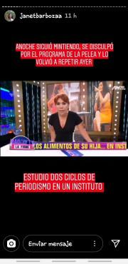 Janet Barboza arremete contra Magaly: “Solo estudio dos ciclos de periodismo en un instituto”