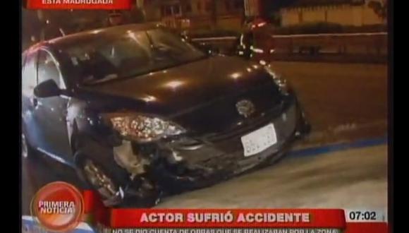 Actor de "Al fondo hay sitio" sufrió accidente de tránsito