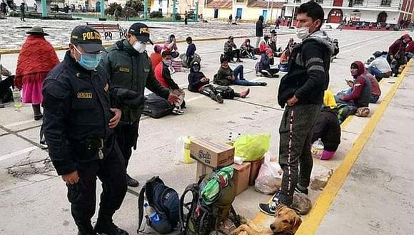 34 personas llegaron a Caylloma tras caminata desde Secocha