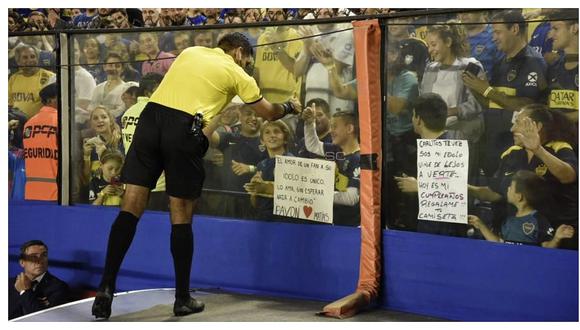 Resaltan acción del árbitro peruano Diego Haro con niño hincha de Boca Juniors (FOTO)