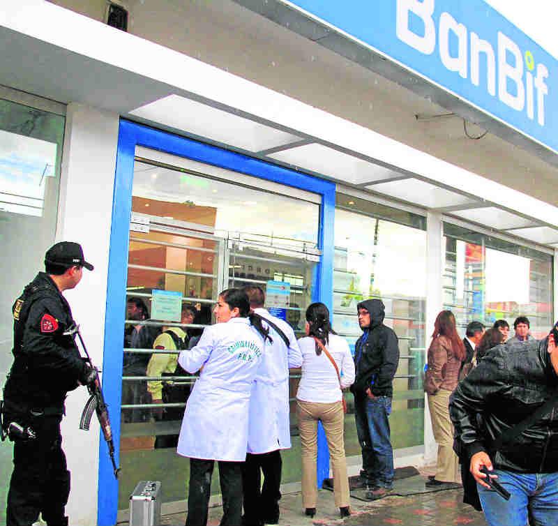 Marcas y sicarios de Lima y Callao roban en bancos de Huancayo
