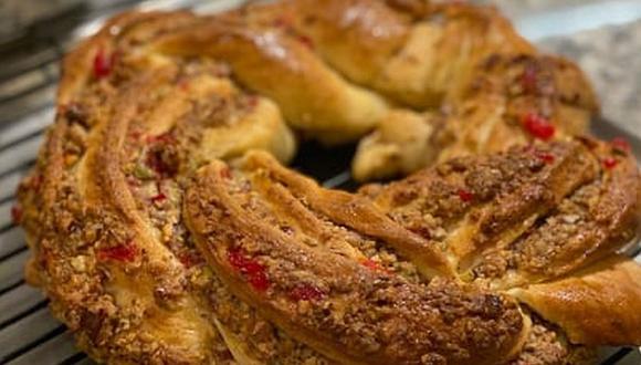 La Rosca de Reyes es un pan dulce decorado con fruta confitada o escarchado. (Foto: @sandraplevisani / Instagram)