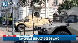 Plaza Dos de Mayo amaneció con resguardo policial ante posibles manifestaciones | VIDEO