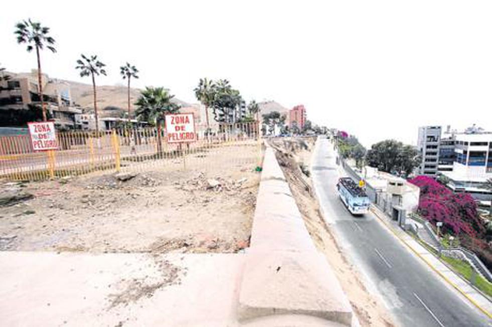 Malecón de Chorrillos en peligro de derrumbarse  