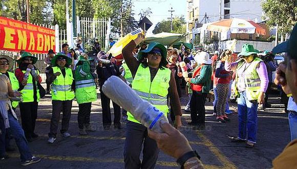 Obreros municipales de Arequipa marcharán contra la Ley Servir