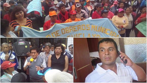 Chiclayo: Obreros paralizan labores exigiendo salida de funcionario de la MPCh 