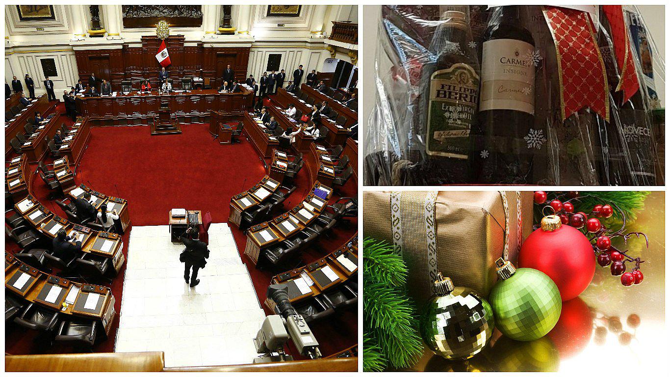 Esto contienen las canastas de S/920 que se repartirán en el Congreso