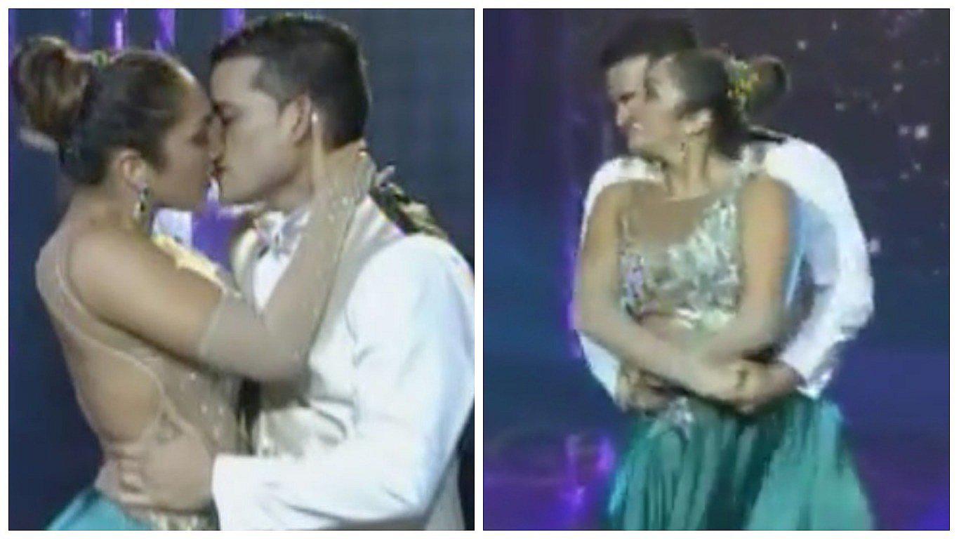 ​El Gran Show: Christian Domínguez e Isabel Acevedo cautivaron con tierno beso en su último baile (VIDEO)