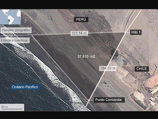 Chile asegura que 'triángulo terrestre' con el Perú se tratará por vía diplomática