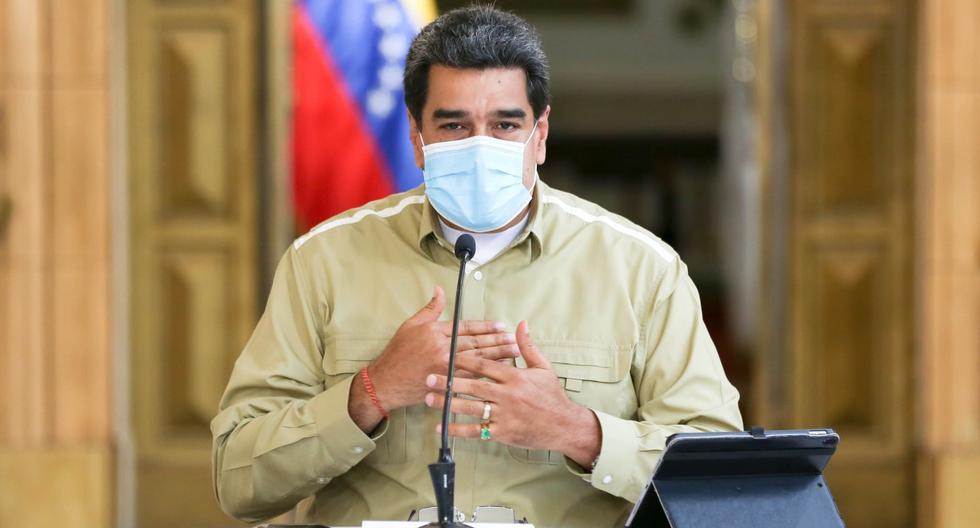 Nicolás Maduro es visto participando de una reunión con miembros del gabinete ejecutivo en Caracas (Venezuela).  (EFE/Prensa Miraflores).