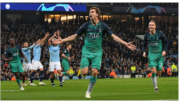  Champions League: Tottenham eliminó al Manchester City pese a caer 4-3 (VIDEO)