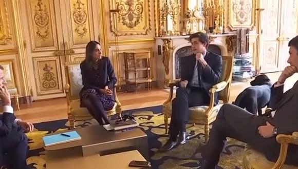 Perrito de Emmanuel Macron lo averguenza con esta travesura (VIDEO)