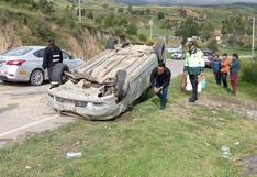Jauja: Automóvil se estrella contra el cerro y deja tres heridos
