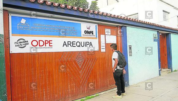 Hoy se instala la ODPE de Arequipa en Arancota