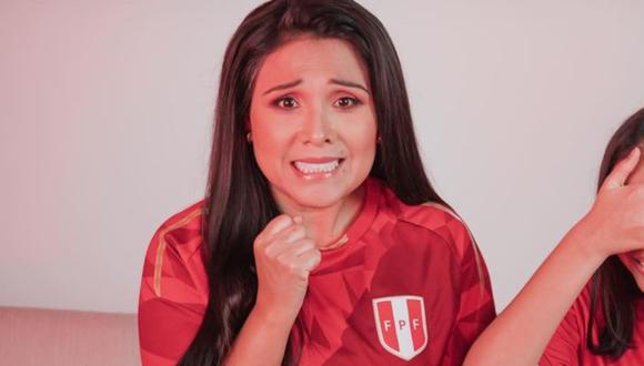 Tula Rodríguez triste porque la selección peruana perdió contra Bolivia. (Foto: @tulaperu)